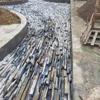 Paisajismo de Parque con Piedras de Arroyo Seco, Pavimentación de Suelo Azul-Gris, Piedras de Arroyo Seco, Paisaje de Agua Seca Amarilla, Piedras de Arroyo, Jardín