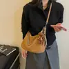 Bolsa transversal de design de moda transfronteiriça feminina nova estilo coreano nicho casual para o dia a dia textura tecida versátil bolsa de ombro único
