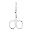Tijeras para Vello Nasal Acero Inoxidable Cabeza Redonda Tijeras Pequeñas Herramienta para Recortar Cejas Tijeras Tijeras de Belleza para Barba