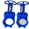 Válvula de compuerta tipo cuchilla Válvula para lodos Z73X-10 DN350 Válvula de compuerta tipo cuchilla para lodos de carbón mineral Válvula de escape para lodos y escorias