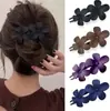 Grampo de Cabelo Florido Amazon Transfronteiriço Feminino Celebridade da Internet Moda Versátil Grampo de Cabelo de Alta Qualidade Grampo de Cabelo Grampo de Cabelo Acessório de Cabeça na Parte de Trás da Cabeça