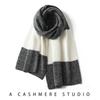Cachecol de Cashmere com 24 Pontos para Mulheres 100% Cashmere Grande Xale Quente Versátil Pescoço Tricotado Tecido Outono e Inverno Novo Estilo