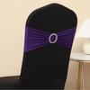 En stock venta al por mayor respaldo de silla Flor vendaje decorativo elástico hotel boda funda de silla elástica anillo de capa única decorativo vendaje