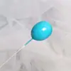 Cartão de enfeite de bolo de balão pequeno colorido para festa de aniversário infantil decoração de mesa de sobremesa balão de cor de doce bandeira de balão