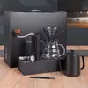 Juego de café y cafetera para preparar café de forma manual, listo para enviar transfronterizamente, suministro directo del fabricante, taza de café con una sensación de lujo ligero y alta gama, juego de café para preparar café de forma manual