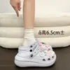 Dopamina ExclusivaAumentador de Altura Emagrecedor 2026 Verão Item Quente DIY Padrão Fofo Sola Grossa Biqueira de EVA Sapatos para Mulheres