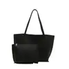 Bolsa Casual de Grande Capacidade Mãe-Filho Outono 2024 Novo Estilo Fashionável Tendência Bolsa de Ombro Único Simples Estudante Universitário Aula Mão