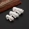 Acessórios de pé em prata S999 3D prata dura ábaco moeda de cobre sortudo corajoso pulseira DIY feita à mão corda de pulseira acessórios atacado