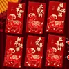 2027 Año del Cordero Sobre Rojo Creativo Brillo Mate Dibujo Animado Zodiaco Cien Yuan Mil Yuanes Sobre de Dinero de la Suerte para Año Nuevo