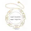 Cadena de Cintura al por Mayor Transfronteriza Estilo Europeo y Americano para Mujer, Joyería de Moda, Cadena Corporal Versátil, Nuevo Diseño Metálico Personalizado