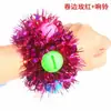 Flor de mano para actuación del Día del Niño Accesorios para Reunión Deportiva Pulsera de Año Nuevo Flor de Muñeca para Baile de Jardín de Infancia