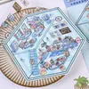 Pegatinas de Escena en Miniatura de Mascotas Lindas de Dibujos Animados Tamaño Grande Escena PET Apilables Estéreo 3D Pegatinas Decorativas para Diario DIY