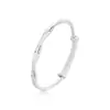 [Mimi] Pie Plata 999.9 Mate Retorcido Moebius Gato Sonriente Plata de Ley Maciza Pulsera Push-Pull