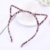 Diadema de Orejas de Gato de Felpa Fina Coreana, Accesorio para el Cabello para Lavar la Cara, Promoción al por Mayor de Accesorios de Estampado de Leopardo Pequeño, Tendencia Ins