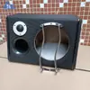 Caixa Acústica Vazia para Subwoofer 8 polegadas 10 polegadas 12 polegadas Modificação de Áudio Automotivo Caixa de Madeira Passiva Ativa Carcaça de Alto-falante Formato Trapezoidal Plano