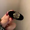 Pinza para el Cabello de Lana con Estampado de Leopardo para Otoño e Invierno para Mujer, Elegante Pinza para Flequillo Lateral, Pinza BB de Gama Alta para Pelos Sueltos, Pasador de Moda Estilo Retro