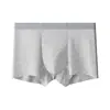 Ropa interior para hombre de hilo de color suave a media cintura, sensible a la temperatura, absorbe la humedad, amigable con la piel, transpirable, alta elasticidad, bóxer sin costuras M0217