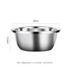 Juego de Cesta de Drenaje para Fregadero de Cocina de Acero Inoxidable, Bol Espesado para Batir Huevos y Bol para Olla Caliente, Bol para Sopa, Almacenamiento