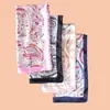 2024 nueva moda europea y americana elegante fresco pequeño estampado de flor de anacardo alta calidad 90*90 Sade cuadrado grande al por mayor