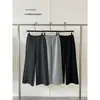JUICE novo estilo outono precoce coreano corte solto para trabalho versátil emagrecedor cordão barra levemente alargada calça casual P260038