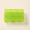 Caja de pastillas pequeña transparente multicolor portátil mini sellada a prueba de humedad Recordatorio de medicación Caja de empaque de medicamentos para 1 día 3 comidas
