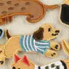 Parche de Bordado Autoadhesivo de Cachorro de Animal Lindo de Dibujos Animados Venta Directa de Fábrica Parche para Taza de Agua DIY Parche para Funda de Teléfono Parche de Tela