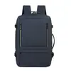 Mochila expandible para portátil de negocios, gran capacidad, diseño simple y elegante, adecuada para estudiantes, mochila de hombre para viajes de negocios y viajes cortos