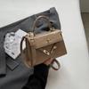 Transfronteiriço 2025 Nova Bolsa Kelly Bolsa Transversal Versátil Feminina Moda Bolsa Quadrada Pequena Bolsa de Ombro de Alto Nível Bolsa de Mão