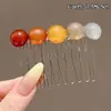 Pente invertido requintado e fofo para penteados estilo princesa, presilhas laterais para cabelo para mulheres, acessórios de cabelo com laço estilo coreano e presilhas de cabelo da moda para estilizar e arrumar fios soltos