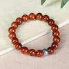 Pulsera de aceite rojo envejecido Taihang Yabai de material antiguo para hombres y mujeres, pulsera de 10 mm con texto de un solo círculo, cuentas de rosario, venta al por mayor