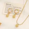 Brincos Redondos de Luxo Retro Criativos Moda Brincos Redondos Banhados a Cobre Ouro 18K Real Brincos de Alta Qualidade