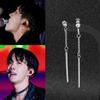 Brincos de Aço Inoxidável Inspirados no BTS Que São Resistentes ao Suor e Não Desbotam, Acessórios no Atacado em Estoque