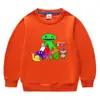 Primavera e outono de 2023 estilo coreano de desenho animado nova roupa infantil pequena e média suéter de gola redonda infantil manga longa algodão top para bebês masculino e feminino