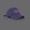 Sombreros para Mujer 2025 Otoño Vintage Bordado Cepillado Letra Gorra de Béisbol Estilo Coreano para Hombre Moda Casual Visera Curva Gorra de Pico de Pato