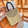 Nueva bolsa de mano portátil bolsa de regalo bolsa de embalaje portátil saco esencial para viajes algodón y lino estampado creativo portátil