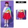 Disfraz de Cheerleading Infantil Traje de Competición de Manga Larga de Primavera Estudiantes de Primaria y Secundaria Ceremonia de Apertura de Reunión Deportiva Traje de Entrada