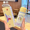 Un Termo de Gran Capacidad de Acero Inoxidable 316 con Popote, Elegante y Portátil, Adecuado para Estudiantes