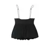 Para Comércio Exterior Transfronteiriço Europeu e Americano Roupas Femininas Aliexpress Venda Quente Moda de Verão Versátil Redutor de Idade Top com Alça de Fivela Estilo Balão