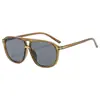 Gafas de Sol Pilot con Doble Puente de Moda Europea y Americana Gafas de Sol de Estilo Trendy Transfronterizas Gafas de Sol para Conducir al Aire Libre