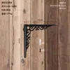 Marco de Soporte de Ángel Triangular Verde y Dorado Estilo Europeo Vintage de Hierro Transfronterizo Decoración de Pared Abstracta Soporte para Estante de Casa Estante de Almacenamiento