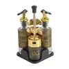 Conjunto de Potes para Temperos Folha de Bordo para Cozinha, Recipientes de Vidro Selados de Aparência Sofisticada para Condimentos, Potes Portáteis para Sal e Açúcar Venda por Atacado