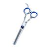 Set de Tijeras de Peluquería, Tijeras Planas, Tijeras Entresacadoras, Tijeras Entresacadoras para Flequillo, Tijeras de Acero Inoxidable para Peluqueros 6 pulgadas