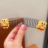 Pente e Presilha de Cabelo Infantil para Arrumar Fios Soltos na Parte de Trás da Cabeça, Pente para Franja, Pente de Cabelo para Meninas, Ferramenta de Penteado, Pente com Presilha