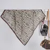 Bufanda Pequeña de Seda con Estampado de Leopardo Pequeño Clásico Europeo y Americano para Mujer Primavera y Verano Satín Bufanda Uniforme Profesional Turbante Sexy Nuevo