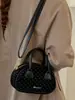 Bolso de Mano Estilo Coreano Moda de Nicho Bolso Almohada con Lunares Chic Lindo Bolso Casual de Hombro Único para el Viaje Diario