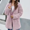 Abrigo de Lana Holgado de Nuevo Estilo Europeo y Americano Transfronterizo, Ropa Femenina de Venta Caliente en Amazon para Otoño e Invierno