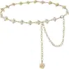 Cadena de Cintura con Forma de Corazón para Mujer, Cadena de Vientre Vintage, Joyería Linda de Cadena Corporal, Accesorio de Cintura Ajustable Adecuado para Varios Atuendos