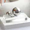 Bolas de Metal Minimalistas Artesanato para Casa Amostra de Villa Sala de Estudo Sala de Estar Moderno Luxo Leve Decorações Macias Enfeites