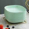 Plato de papel desechable, plato de picnic, plato de hueso, plato para pastel, plato de plástico de grado alimenticio resistente a altas temperaturas, nuevo
