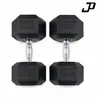 Super fábrica en stock exportación comercio exterior mancuernas hexagonales recubiertas en libras, hierro fundido, equipo de gimnasio para hombres para entrenamientos en casa